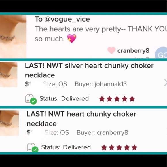 ☝️ONE LEFT! NWT heart chain link choker - Picture 3 of 6